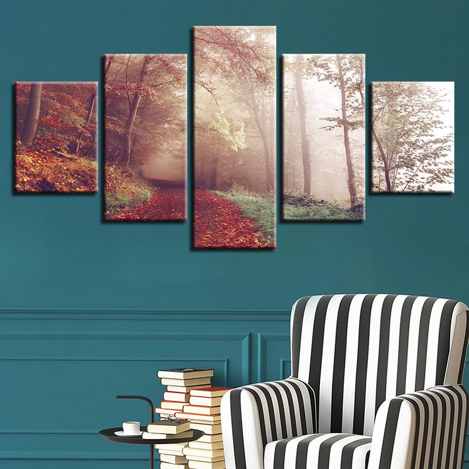 Misty Forest 02 – Nature Canvas Wall Art