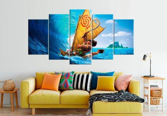 Moana Modern 2 – Cartoon Canvas Wall Art