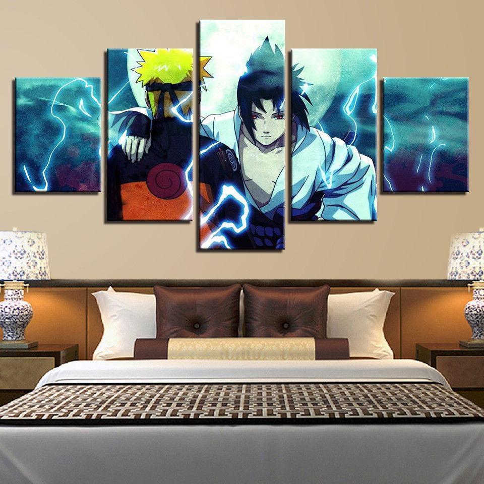 Modern Naruto &Amp; Sasuke – Anime Canvas Wall Art