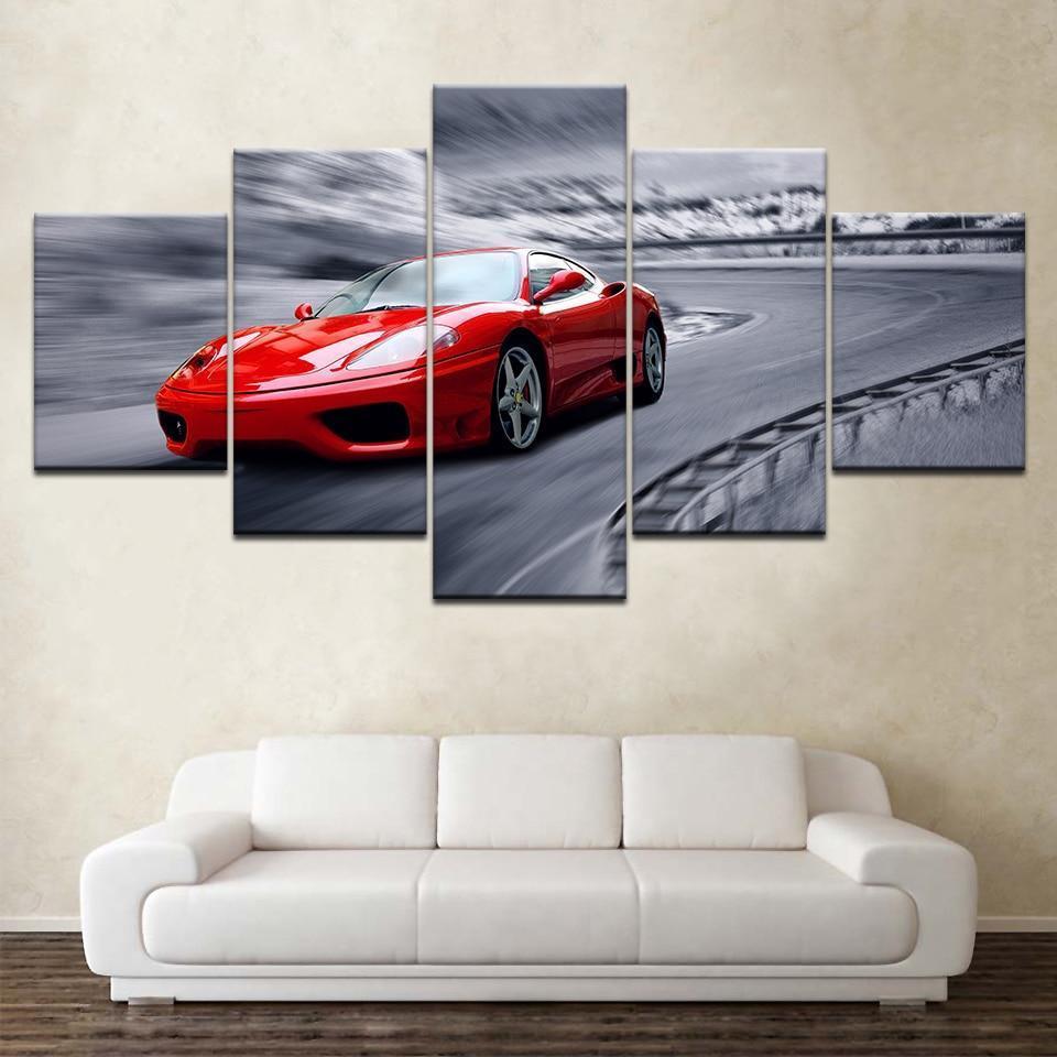 Modern Red Sports – Automative Canvas Wall Art
