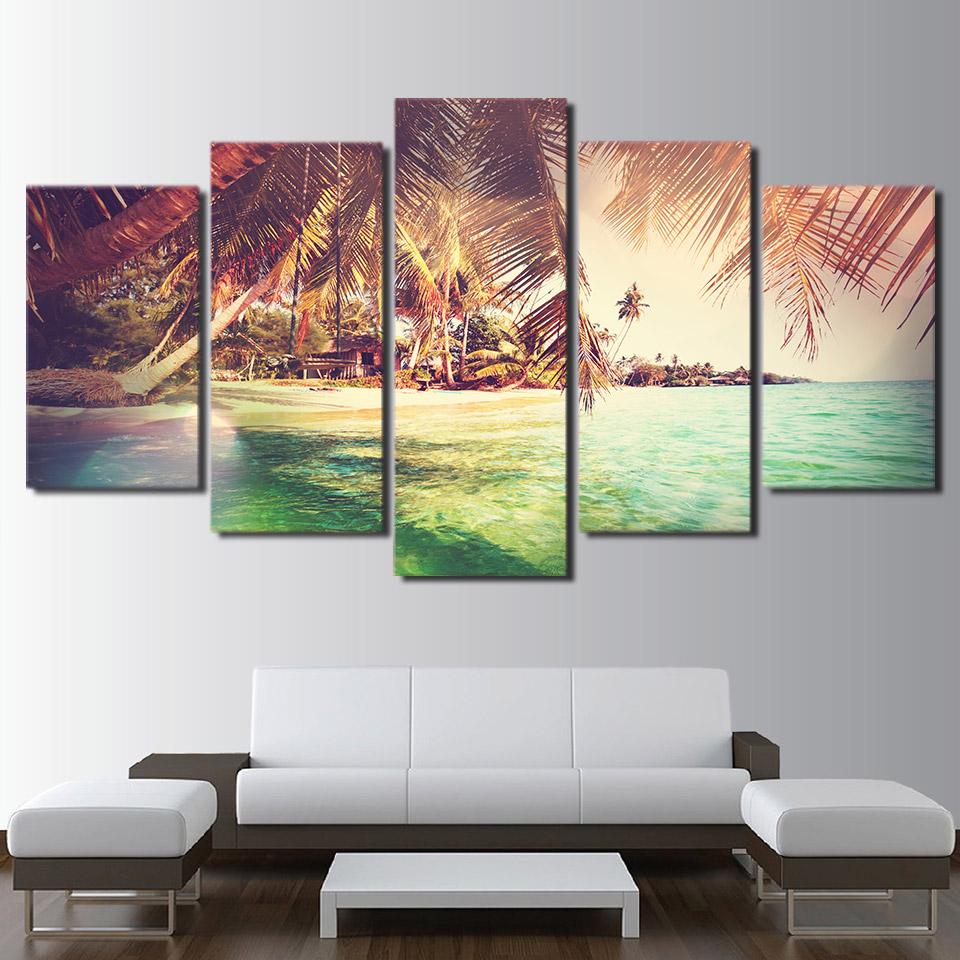 Modular Palm Trees – Nature Canvas Wall Art