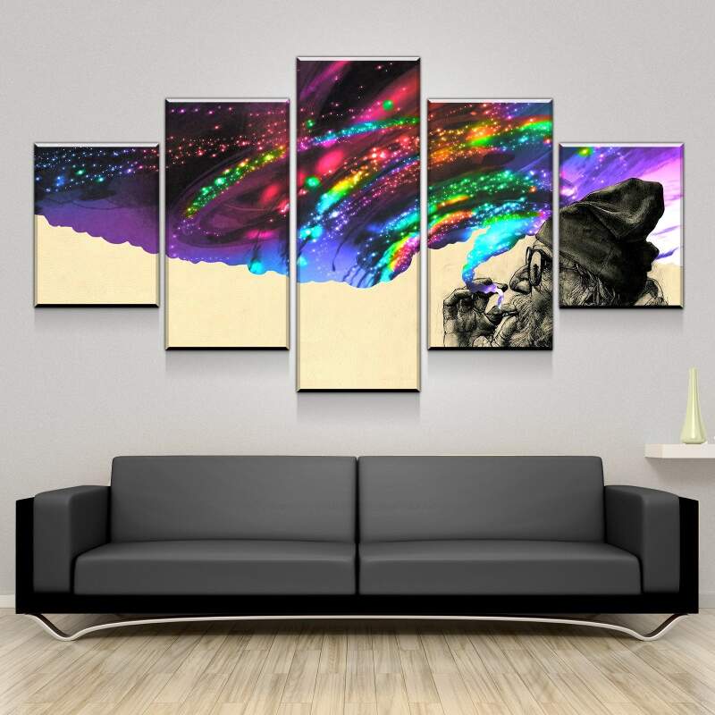 Moke And Space – Abstract Canvas Wall Art