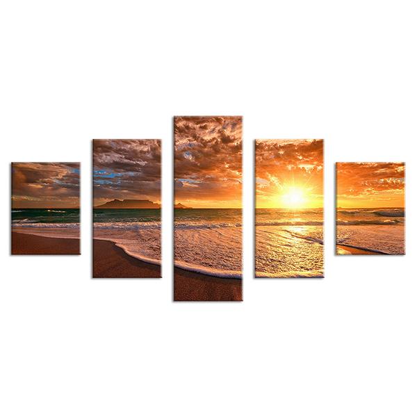Moment Before Sunset On Beach Paradise – Nature Canvas Wall Art