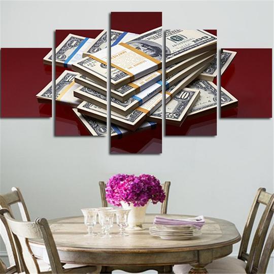Money Stacks – Nature Canvas Wall Art