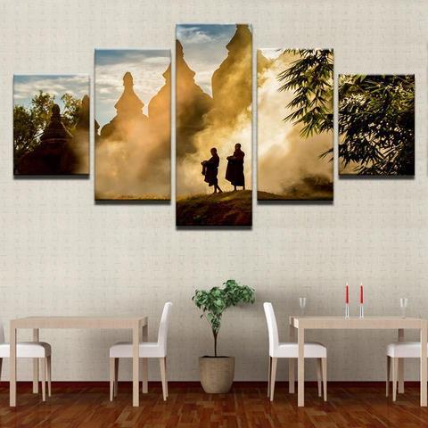 Monks Field Of Merit – Religion Canvas Wall Art