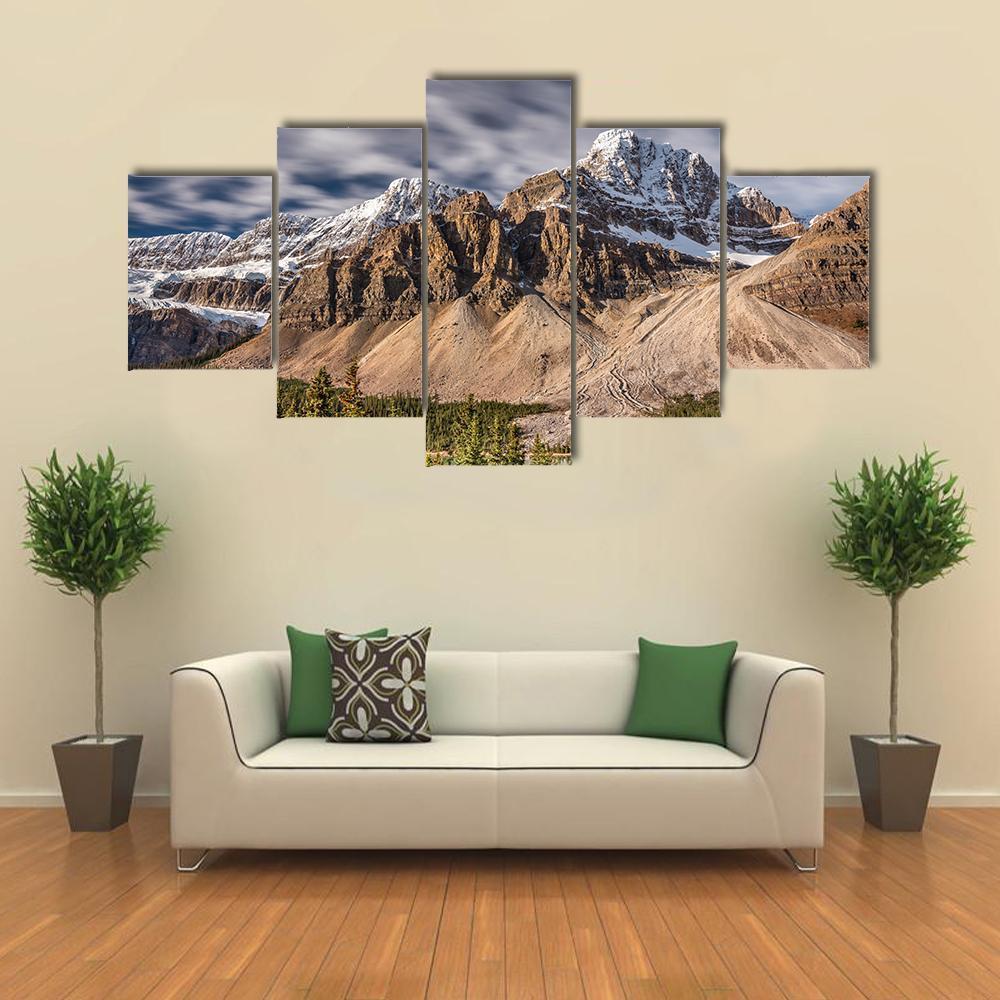 Mont Crowfoot In Canada – Nature Canvas Wall Art