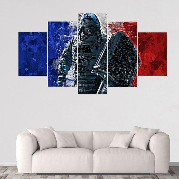 Montagne Rainbow Six Siege Gaming Canvas Wall Art