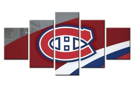 Montreal Canadians Logo 3 Ice Hockey – Canvas Wall Art