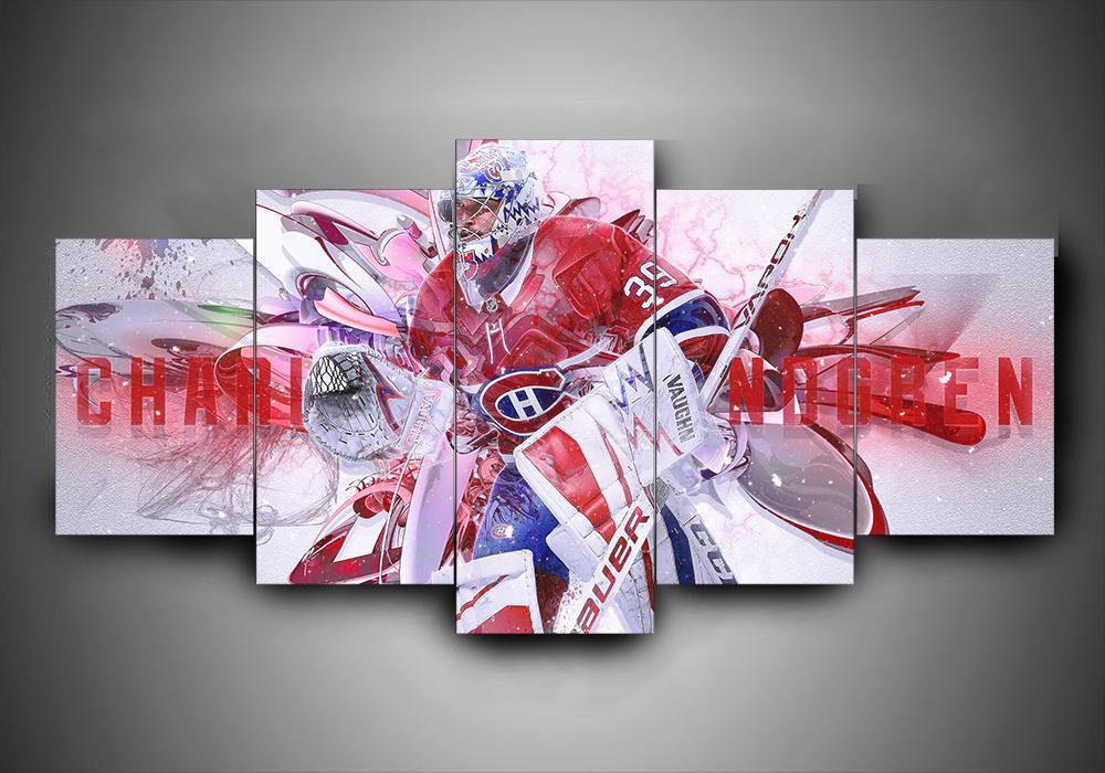 Montreal Canadiens – Charlie Lindgren – Sport Canvas Wall Art