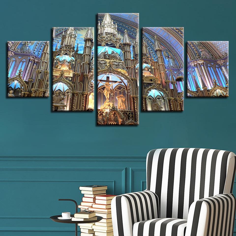 Montreal Notre Dame Basilica – Religion Canvas Wall Art