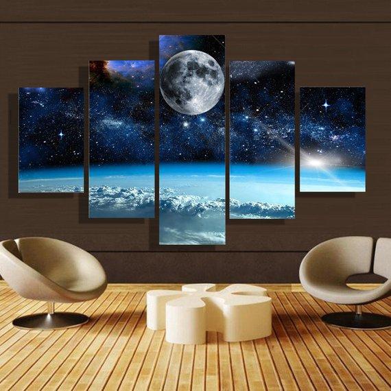 Moon 01 – Space Canvas Wall Art