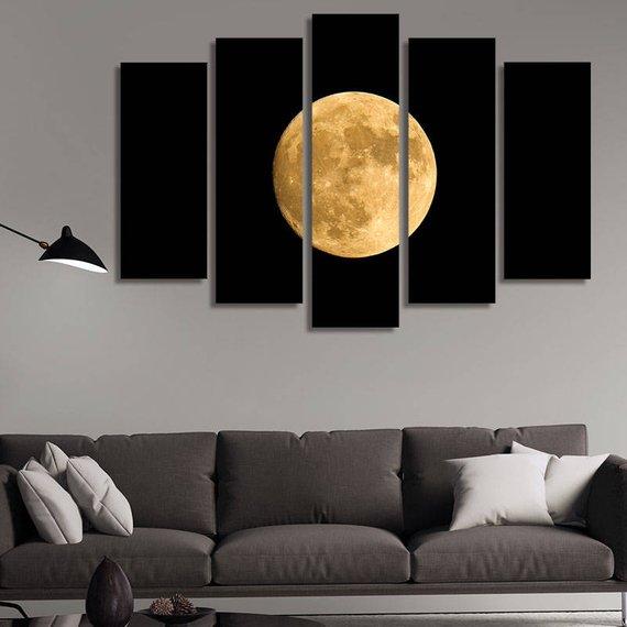 Moon 02 – Space Canvas Wall Art