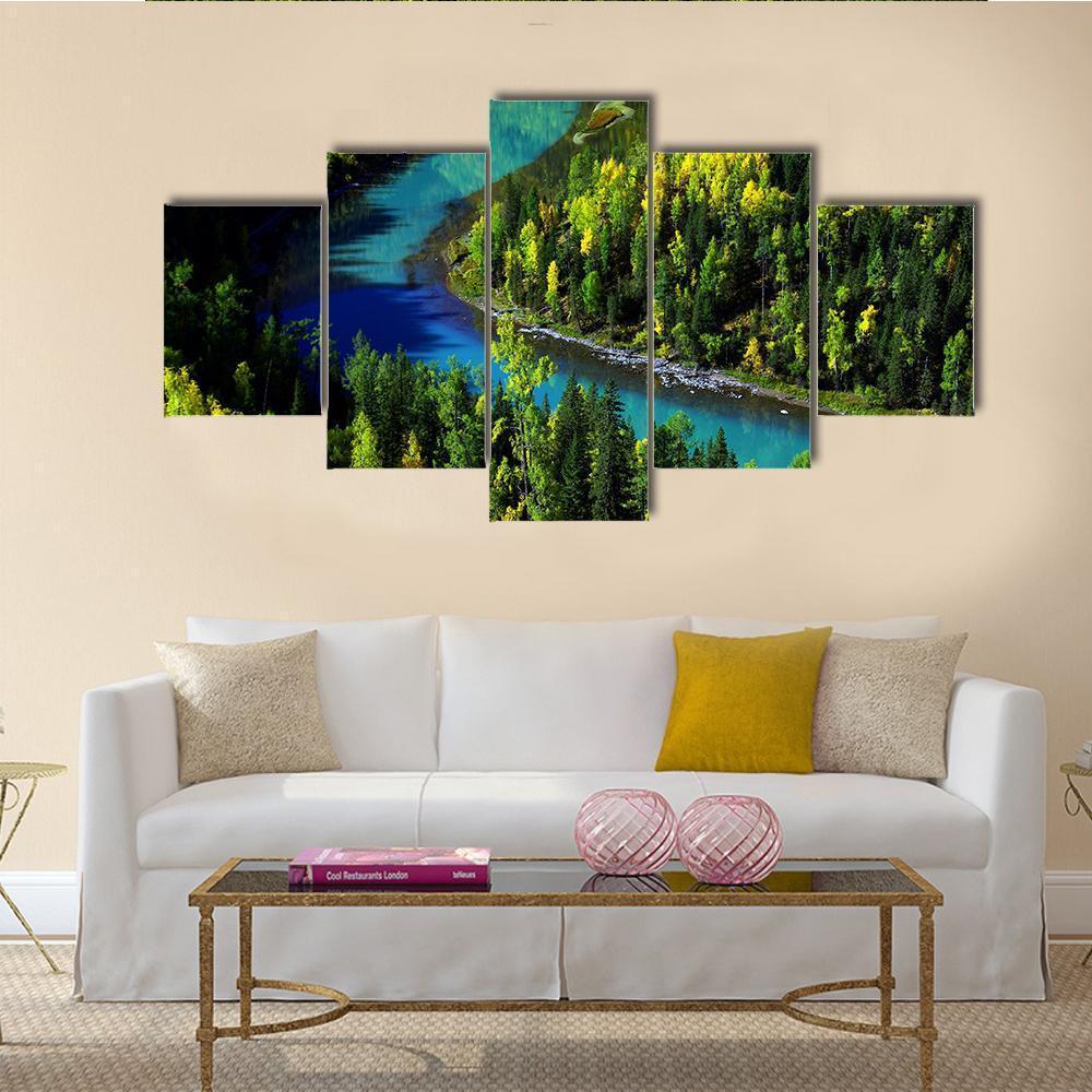 Moon Bay In Kanak Lake – Nature Canvas Wall Art