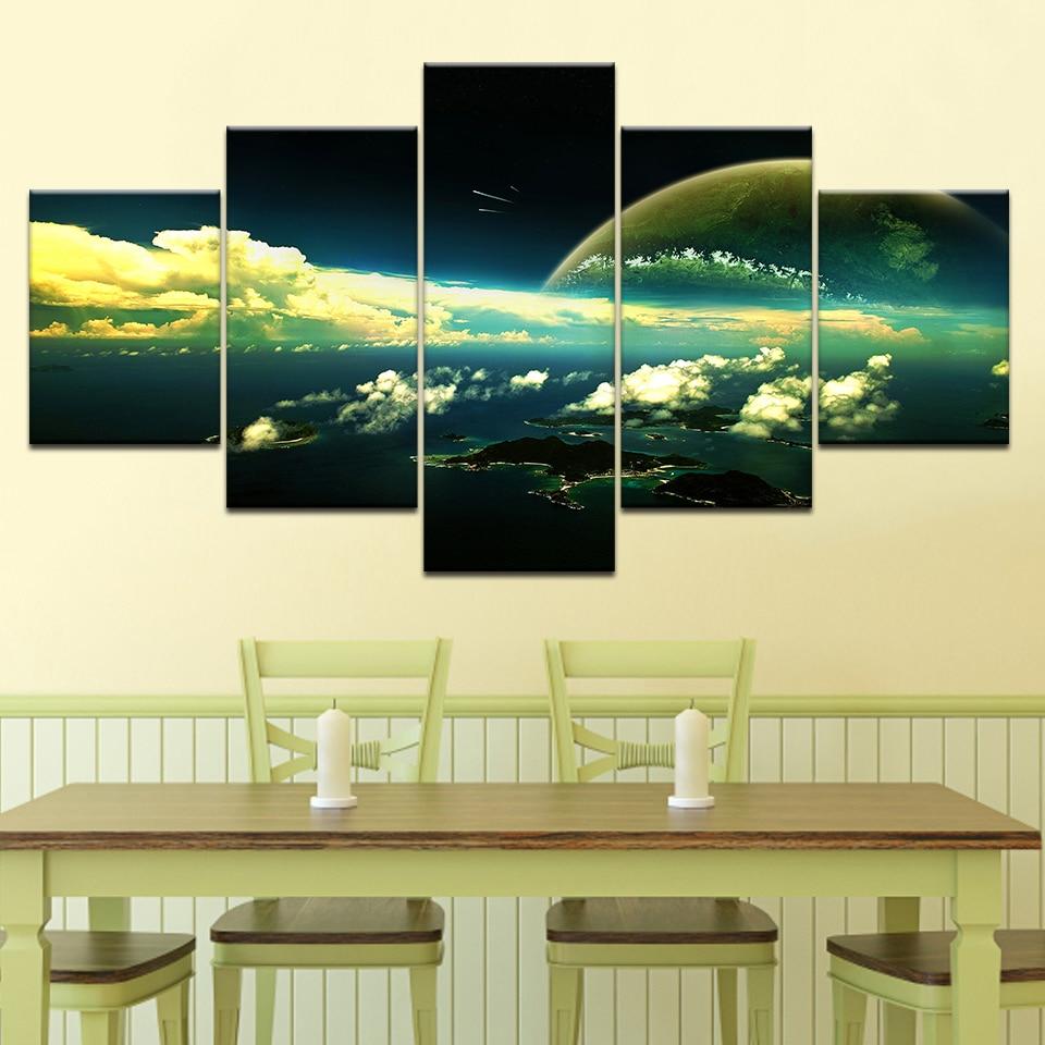 Moon Clouds 01 – Space Canvas Wall Art