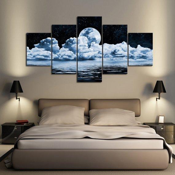 Moon Clouds – Space Canvas Wall Art