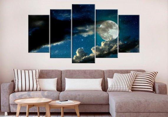 Moon Giclee – Nature Canvas Wall Art