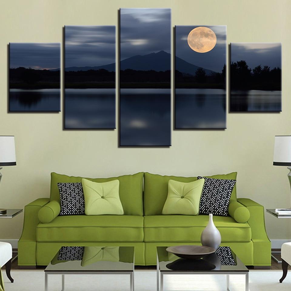 Moon Mountain 1 – Nature Canvas Wall Art