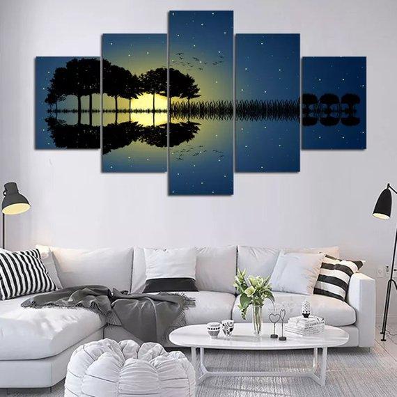 Moon Tree – Nature Canvas Wall Art