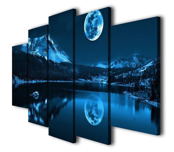 Moonlight Night – Nature Canvas Wall Art