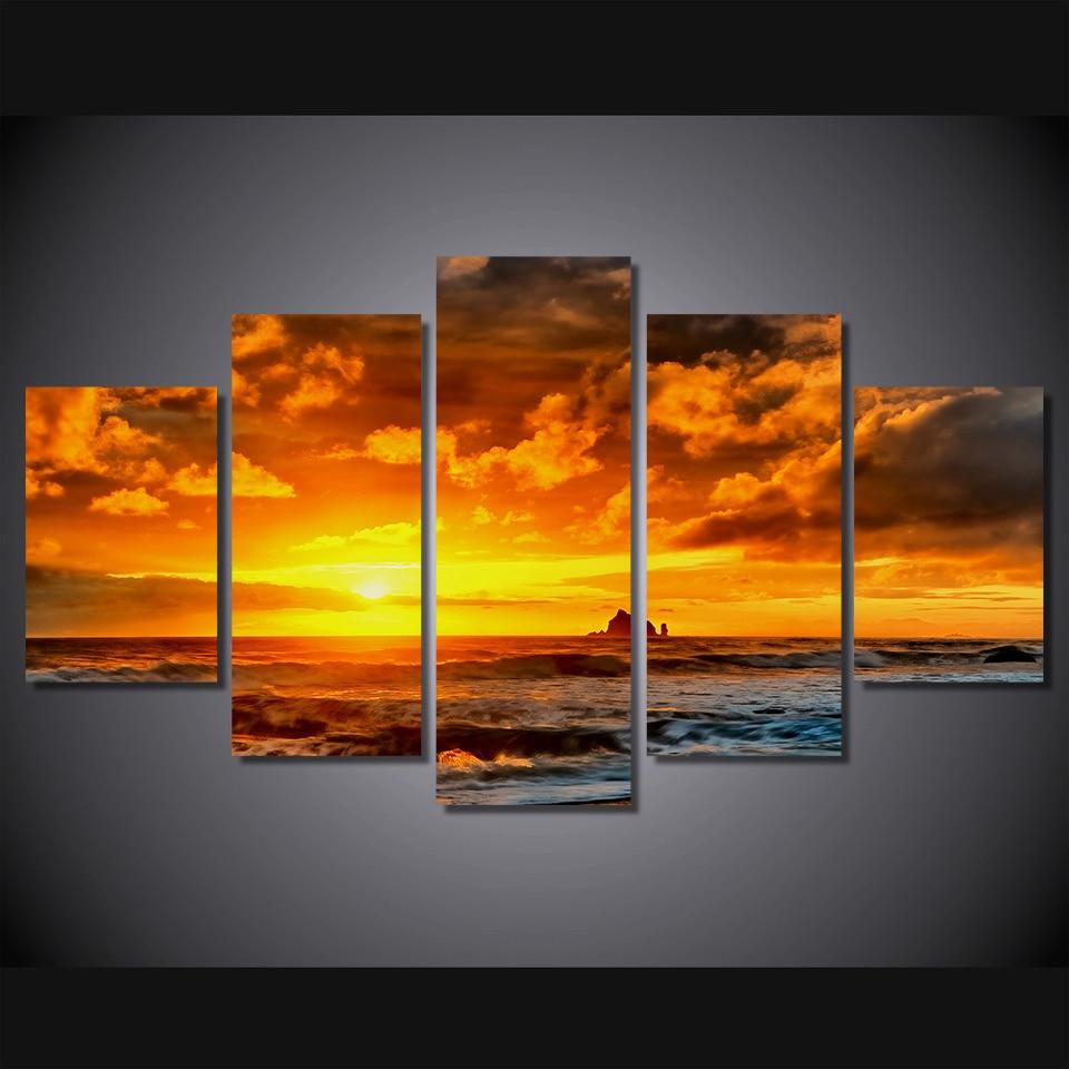More Plyazh Skaly Zakat – Nature Canvas Wall Art