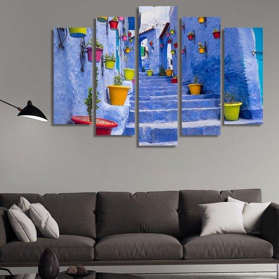 Morocco Chefchaouen – Nature Canvas Wall Art
