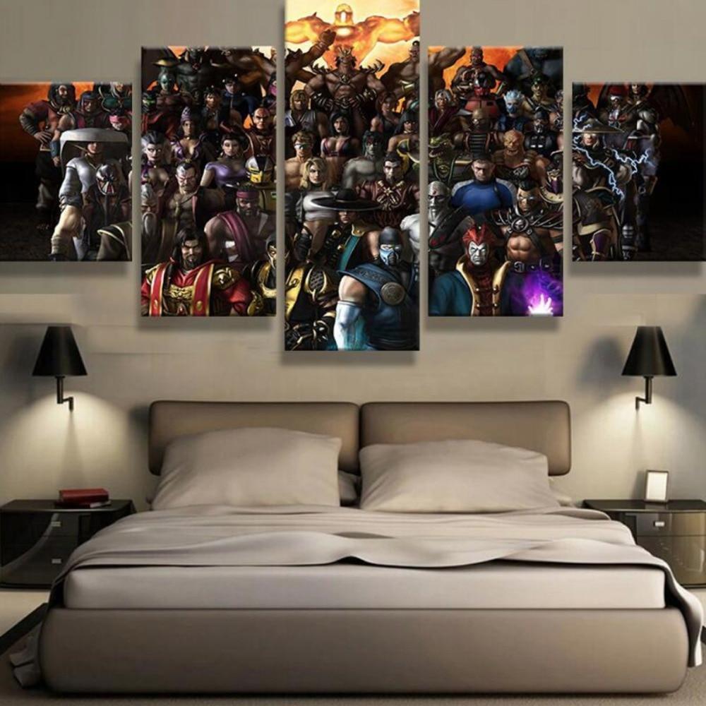 Mortal Kombat All Characters Gaming – Canvas Wall Art