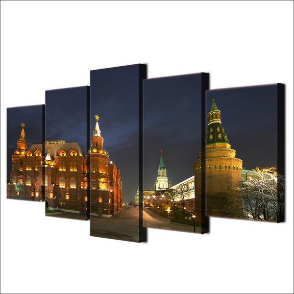 Moscow Russia Kremlin City – Nature Canvas Wall Art