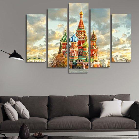 Moscow Russia Red Square – Nature Canvas Wall Art