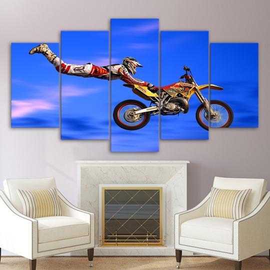 Moto-X X-Games Superman Dirtbike – Sport Canvas Wall Art