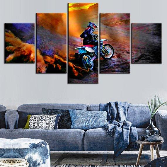 Motocross 2 – Sport Canvas Wall Art