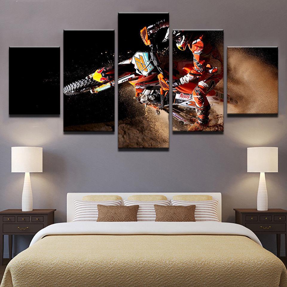 Motocross Bike – Sport Canvas Wall Art