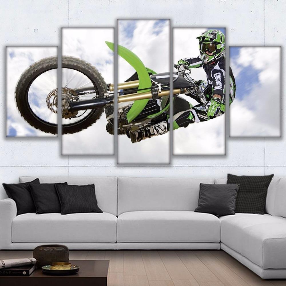 Motocross Dirt Bike Sport – Canvas Wall Art