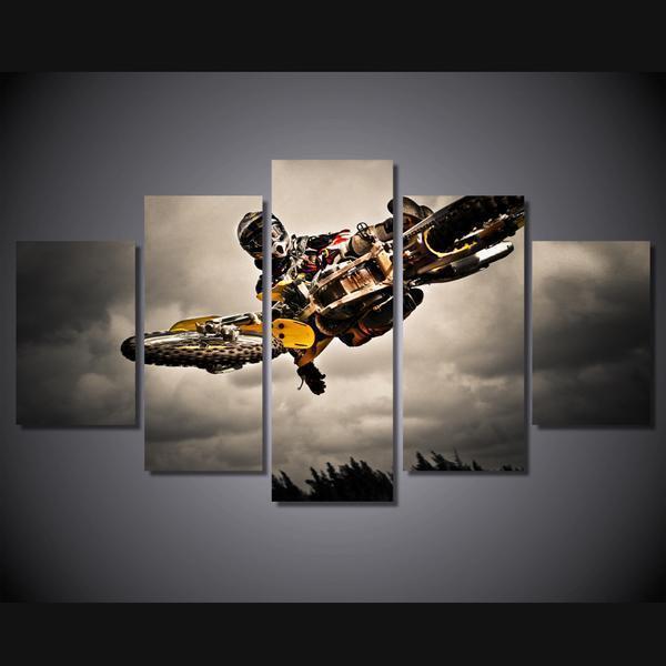 Motocross Jump – Automative Canvas Wall Art