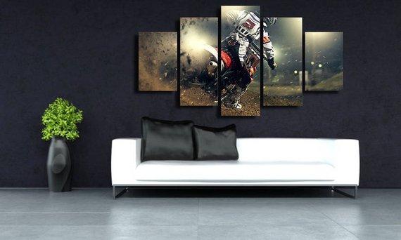 Motocross Large – Sport Canvas Wall Art