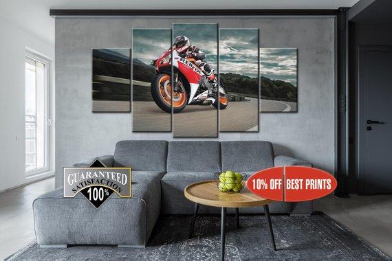 Motorbike Sport Bike Racing – Sport Canvas Wall Art