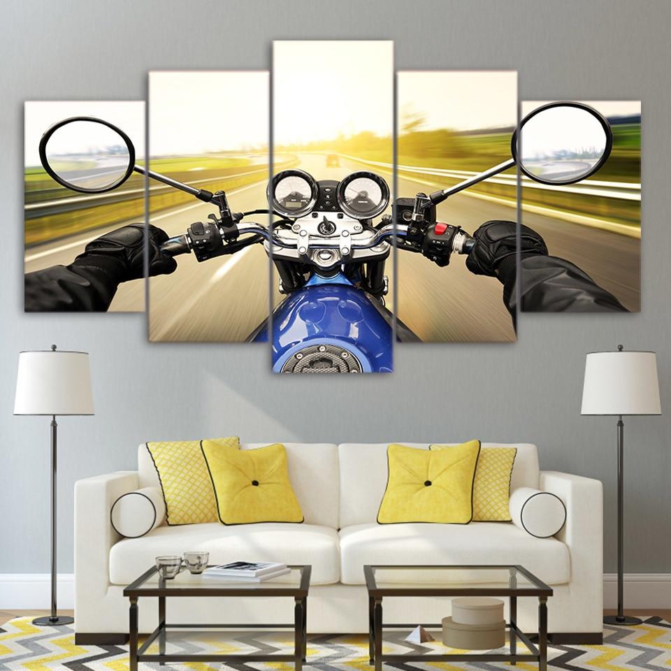 Motorcycle Driving 01 – Automative Canvas Wall Art