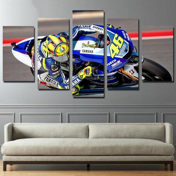 Motorcycle Moto Gp Valentino Rossi – Sport Canvas Wall Art