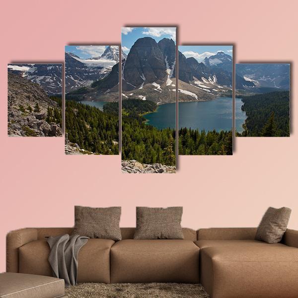 Mount Assiniboine In British Columbia – Nature Canvas Wall Art