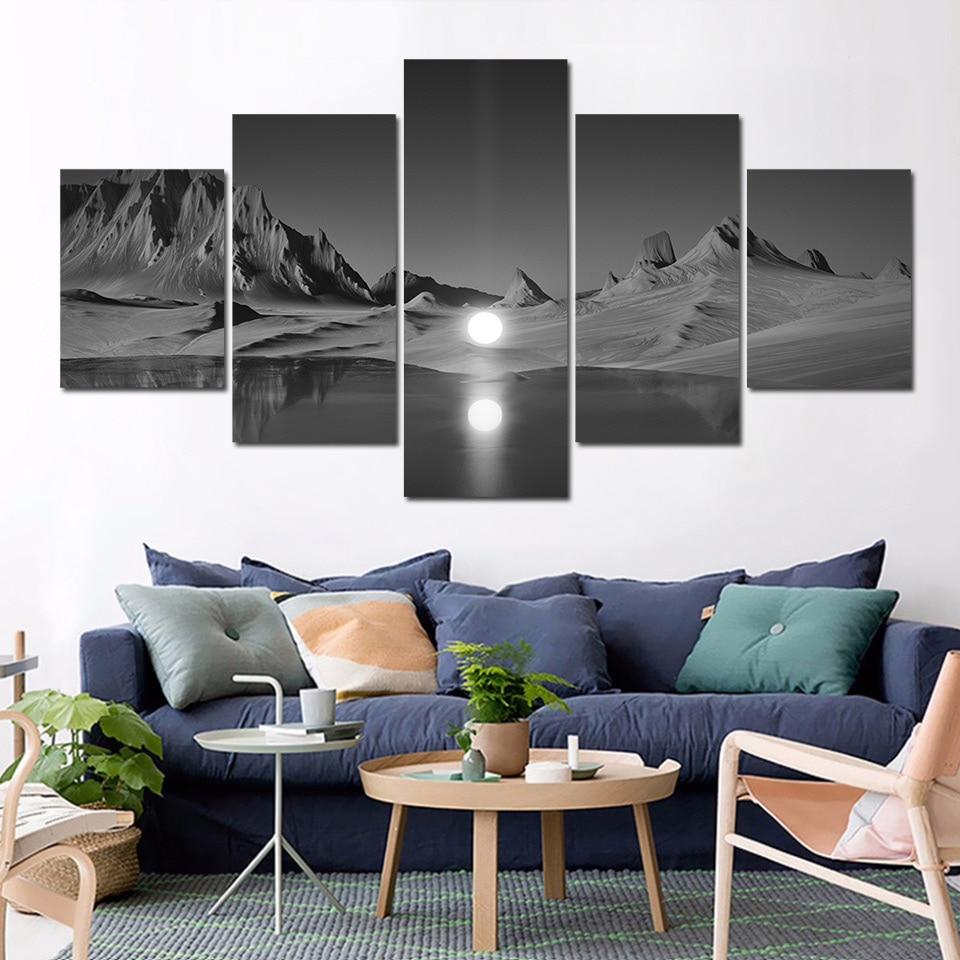 Mountain And Lake 32 – Nature Canvas Wall Art