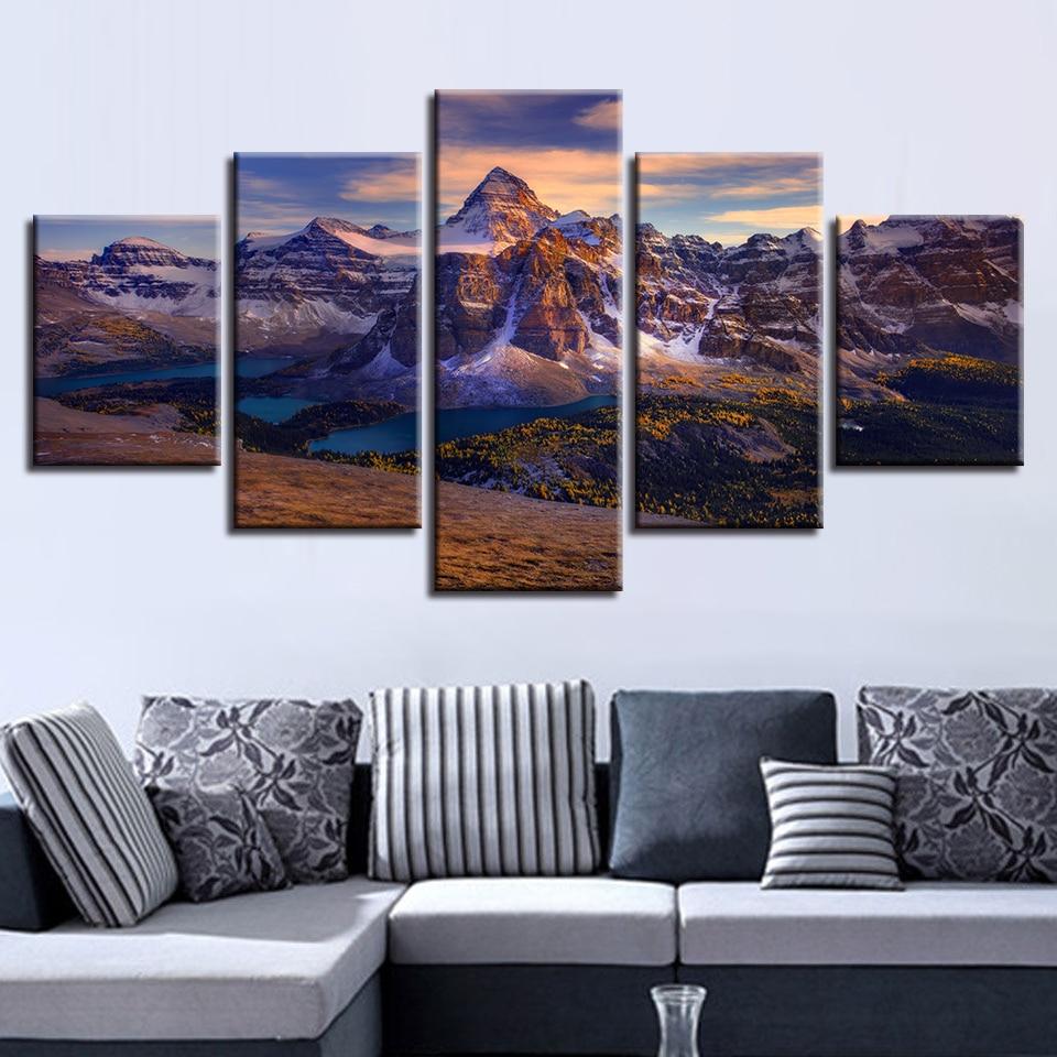 Mountain And River – Nature Canvas Wall Art