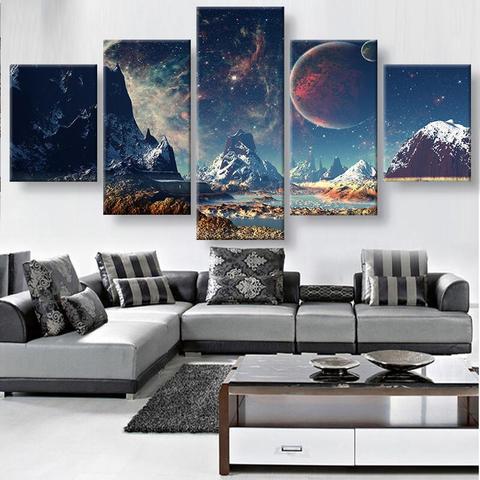 Mountain And Space – Nature Canvas Wall Art