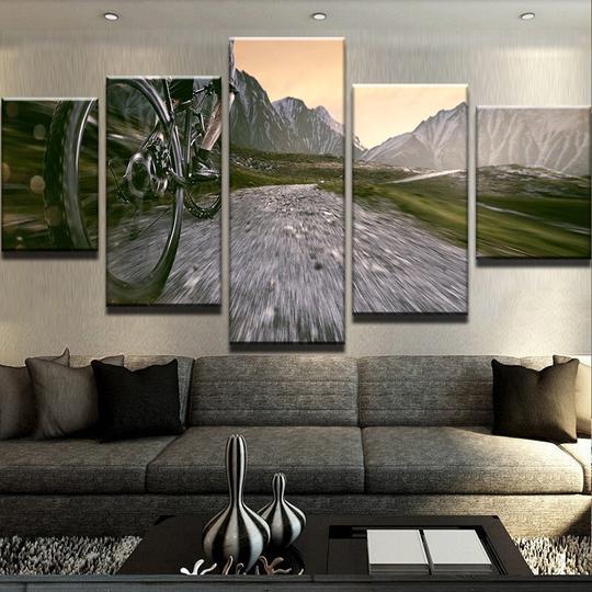 Mountain Biking – Auotmative Canvas Wall Art