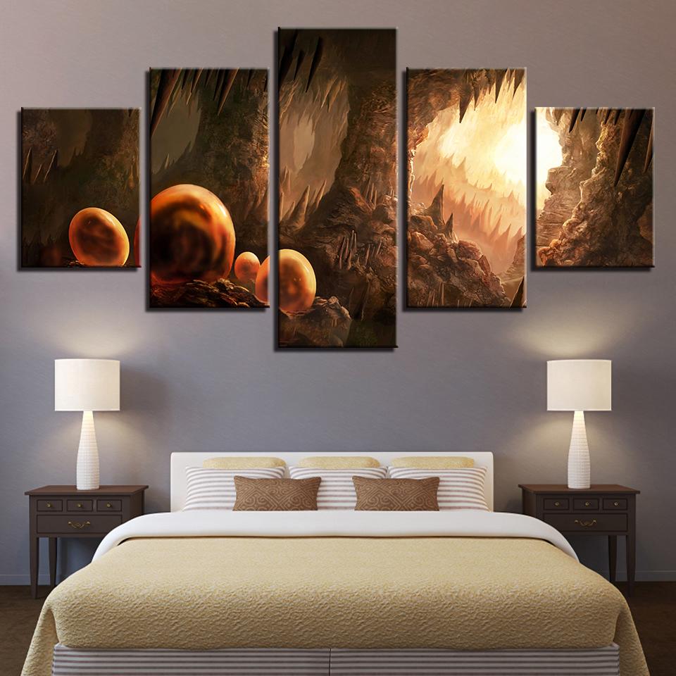 Mountain Cave Sunshine – Nature Canvas Wall Art