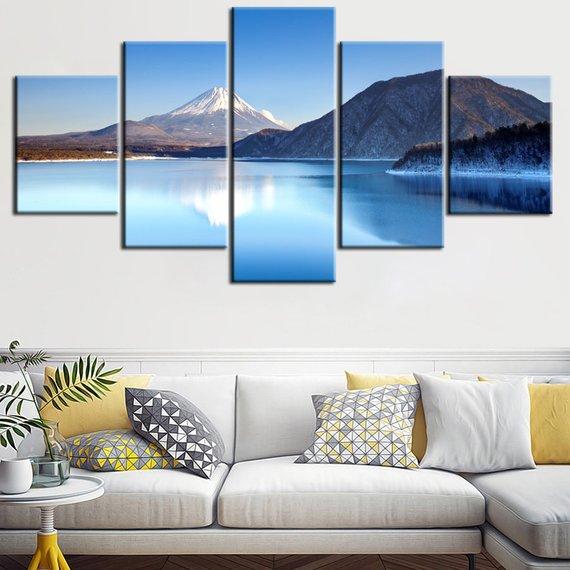 Mountain Lake 1 – Nature Canvas Wall Art