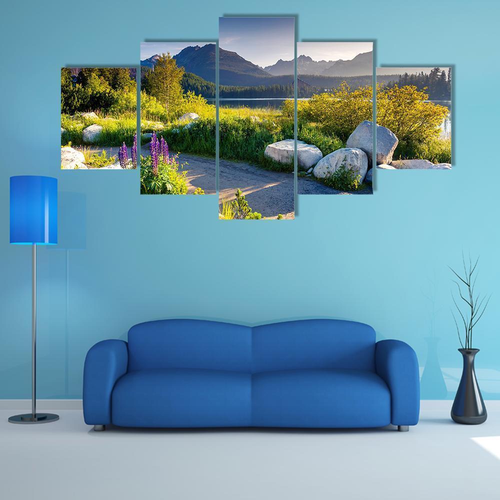 Mountain Lake In Slovakia – Nature Canvas Wall Art