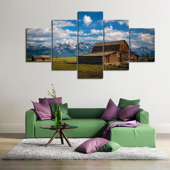 Mountain Ranch 01 – Nature Canvas Wall Art