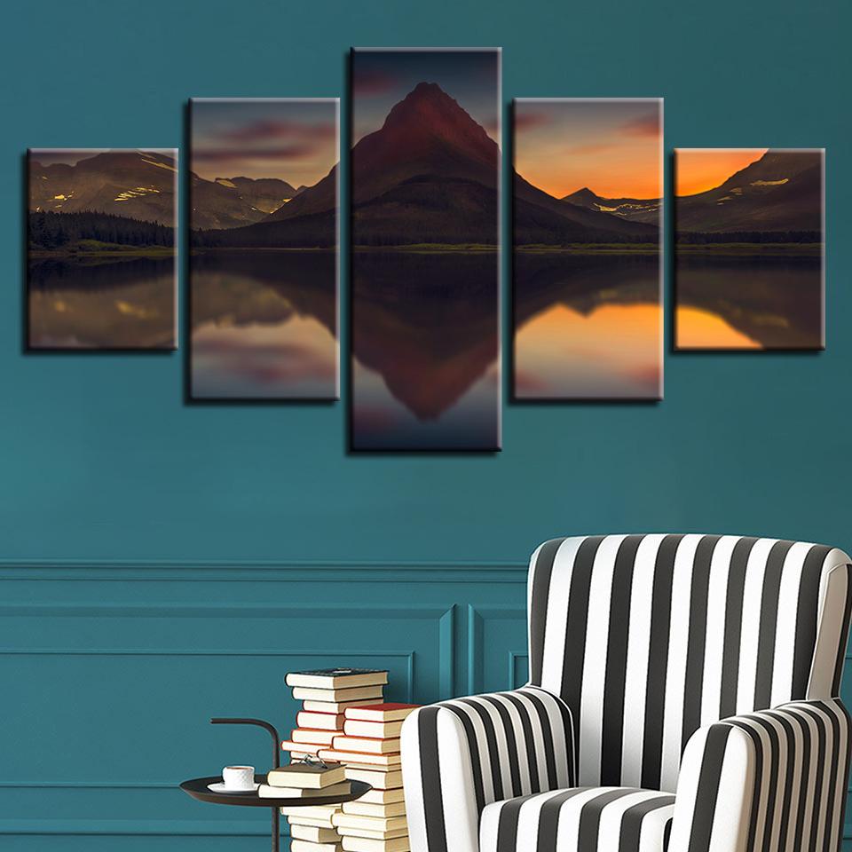Mountain River 01 – Nature Canvas Wall Art