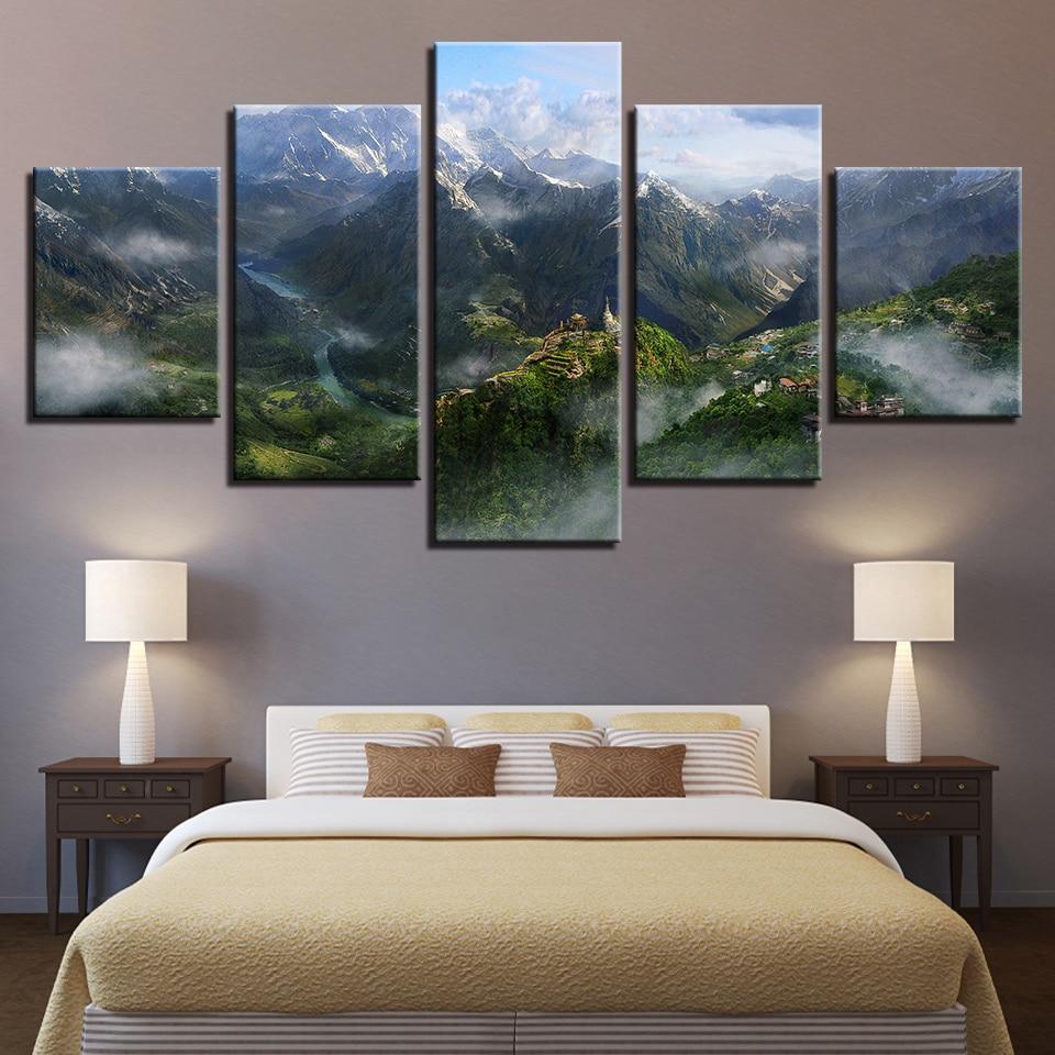 Mountain River 02 – Nature Canvas Wall Art