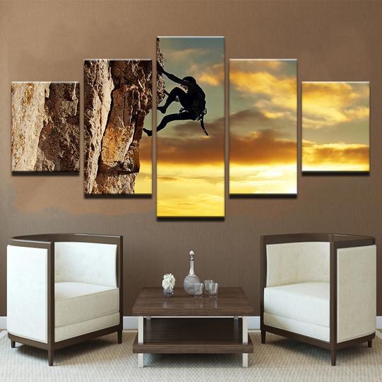 Mountain Rock Climbing – Sport Canvas Wall Art