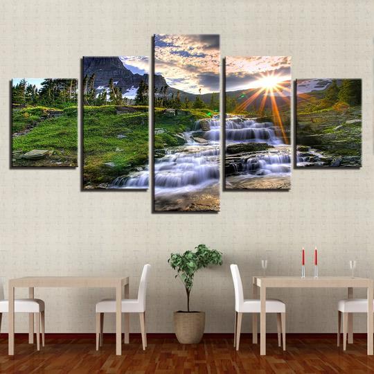 Mountain Stream – Nature Canvas Wall Art